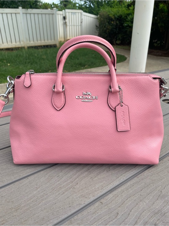 Coach Handbags - Coach Pink Georgia Satchel with Silver Hardware